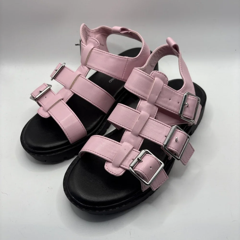 Kids Girls Youth Treasure & Bond Gabrielle 13M Strappy Pink‎ Sandal Shoes 58665